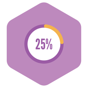 25% of Goal Achieved